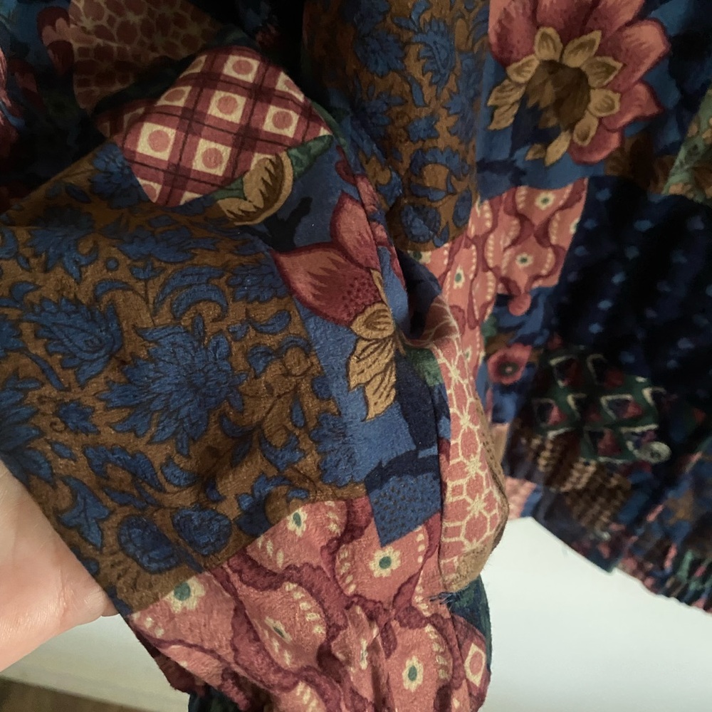 Graff Multicolor Quilted Patchwork Jacket Grannyc… - image 6